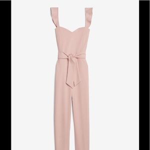 Express S ruffle front jumpsuit